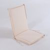 Cojín Para Sillón De Jardín Reclinable Estándar Beige, Desenfundable, Tamaño 92x42x4 Cm