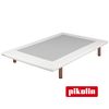 Base Tapizada Transpirable Polipiel 3d Color Blanco 80 X 190 Cm