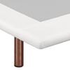 Base Tapizada Transpirable Polipiel 3d Color Blanco 150 X 180 Cm