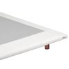 Base Tapizada Transpirable Polipiel 3d Color Blanco 150 X 190 Cm