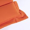 Cojín Color Naranja Para Sillas De Jardín, Repelente Al Agua, Tamaño 37x37x5 Cm