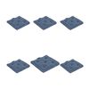 Pack De 6 Cojines Para Sillas De Jardín Olefin Color Azul, No Pierde Color, Tamaño 42x42x5 Cm