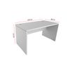 Mesa De Oficina Profesional. Escritorio Compacto - Euro 2000 - De 120x80 Cm - Color Blanco