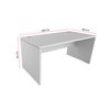 Mesa De Oficina Profesional. Escritorio Compacto - Euro 2000 - De 160x80 Cm - Color Haya.