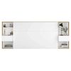 Cabecero Line Melamina Miorytengo 103x255x36 Cm - Blanco/roble