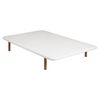 Base Transpirable Pikolin Con Tapizado 3d Color Blanco (80 X 210 Cm)