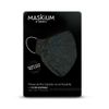 Mascarilla Tejida Reutilizable Con Filtro Desechable, Maskium L-41 De Color Negro Talla L