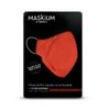 Mascarilla Tejida Reutilizable Con Filtro Desechable, Maskium L-46 De Color Calabaza Talla L