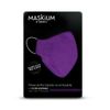 Mascarilla Tejida Reutilizable Con Filtro Desechable, Maskium L-42 De Color Morado Talla L