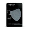 Mascarilla Tejida Reutilizable Con Filtro Desechable, Maskium L-37 De Color Negro Talla M