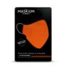 Mascarilla Tejida Reutilizable Con Filtro Desechable, Maskium L-43 De Color Naranja Talla S