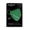 Mascarilla Tejida Reutilizable Con Filtro Desechable, Maskium I-17 De Color Verde Talla L