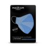 Mascarilla Tejida Reutilizable Con Filtro Desechable, Maskium I-21 De Color Azul Claro Talla L