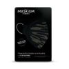 Mascarilla Tejida Reutilizable Con Filtro Desechable, Maskium I-30 De Color Negro Con Rayas Talla L