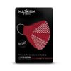 Mascarilla Tejida Reutilizable Con Filtro Desechable, Maskium I-20 De Color Rojo Talla S