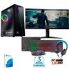 Pack Pc Ordenador Gaming - Pc Racing - Amd Ryzen 3 4300ge 4x 3.50ghz (turbo: 4.00 Ghz)- 16gb Ram - 512 Ssd - Windows 10 + Monitor 24 Full Hd  +teclado, Ratón Y Auriculares Gaming