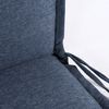 Pack 2 Cojines Para Sillón De Jardín Reclinable Olefin Azul, Tamaño 109x42x4 Cm, Desenfundable