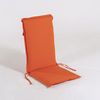 Cojín Para Sillón De Jardín Reclinable Estándar Naranja, Tamaño 109x42x4 Cm, Desenfundable