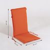 Pack 2 Cojines Para Sillón De Jardín Reclinable Estándar Naranja, Tamaño 109x42x4 Cm, Desenfundable