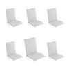 Pack 6 Cojines Para Sillón De Jardín Reclinable Estándar Olefin Color Gris Claro , Tamaño 92x42x4 Cm, No Pierde Color, Desenfundable