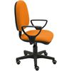 Silla De Escritorio Milano Con Reposabrazos - Tapizado Naranja