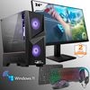 Pack Gaming - Ordenador Gaming  Amd Ryzen 5 3600 - 3,60 Ghz   16gb Ram - 512 Ssd, Gtx 1650 4gb -wifi +  Monitor 24" Full Hd + Windows 11  Pro + Teclado + Ratón + Alfombrilla + Auriculares Gaming