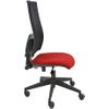 Silla De Oficina Ergonómica Passion - Malla Negra. Tapizado Rojo