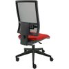 Silla De Oficina Ergonómica Passion - Malla Negra. Tapizado Rojo