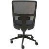 Silla De Oficina Ergonómica Keempat - Malla Negra. Tapizado Gris