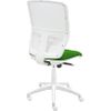 Silla De Oficina Ergonómica Keempat - Malla Blanca. Tapizado Verde