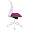 Silla De Oficina Ergonómica Keempat - Malla Blanca. Tapizado Magenta