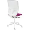 Silla De Oficina Ergonómica Keempat - Malla Blanca. Tapizado Magenta