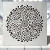 Cuadro Mandala En Madera Calada Ref. Mosaico Ref. 123 - 50x50cm - Blanco Envejecido