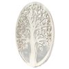 Cuadro Árbol De La Vida En Madera Calada Ref.silueta M57 30x30 Cm- Blanco Reflejos Marrón