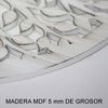 Cuadro Árbol De La Vida En Madera Calada Ref.silueta M57 40x40 Cm- Blanco Reflejos Marrón