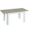 Pack De Mesa En Color Roble Alaska Y Blanco Artik Con 4 Sillas