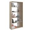 Librería Moderna Melamina Miroytengo 91x183x33 Cm - Roble Japonés