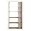 Librería Moderna Melamina Miroytengo 91x183x33 Cm - Roble Japonés