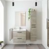 Mueble Baño Aruba Melamina Miroytengo Con Lavabo - Roble