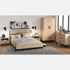 Pack Muebles Dormitorio Craft Melamina Miroytengo - Roble Y Negro