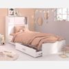 Cama Juvenil Candy Melamina Miroytengo Con Cajones 90x200 Cm - Blanco