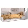 Pack Cama Candy 90x200 Y 3 Muebles Auxiliares - Blanco Mate