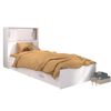 Pack Cama Candy 90x200 Y 3 Muebles Auxiliares - Blanco Mate