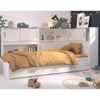 Pack Cama Candy 90x200 Y 3 Muebles Auxiliares - Blanco Mate