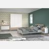 Pack Muebles Dormitorio Osaka Color Roble Japonés Y Blanco Con Armario