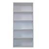 Armario De Oficina 5 Estantes Con Puertas 200x90x42cm Blanco Ofilike