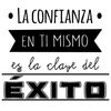 Vinilo Decorativo Pvc "la Confianza En Ti Mismo.." 60x42cm Negro