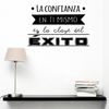 Vinilo Decorativo Pvc "la Confianza En Ti Mismo.." 60x42cm Negro