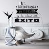 Vinilo Decorativo Pvc "la Confianza En Ti Mismo.." 90x60cm Negro