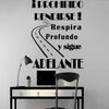 Vinilo Decorativo Pvc "prohibido Rendirse.." 60x42cm Negro